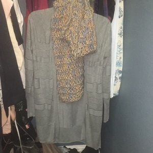 Gray Cardigan Long